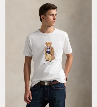 Polo Ralph Lauren para hombre. 710974584001 Camiseta de punto con Polo Bear blanco (XL), Casual, Algodón, Manga corta