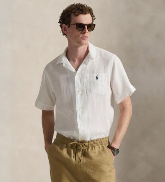 Polo Ralph Lauren para hombre. 710671438524 Camiseta de punto Custom Slim Fit blanco crema (XXL), Casual, Algodón, Manga corta