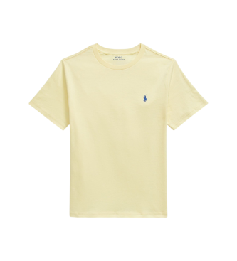 Polo Ralph Lauren för pojkar. 323832904505 T-shirt i gul bomullsjersey ((L) 10/12años= 150/161cm), Casual, Kort ärm, barnmode