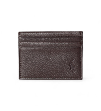 Polo Ralph Lauren para hombre. 405913722001 Cartera de piel Pebbled marrón (OSFA), Casual
