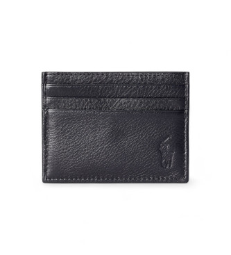 Polo Ralph Lauren para hombre. 405913722002 Cartera de piel Pebbled negro (OSFA), Casual