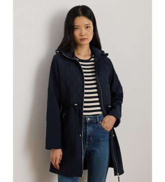 Lauren Ralph Lauren para mujer. 297979516001 Chaqueta acolchada con capucha marino (M), Casual, Poliéster