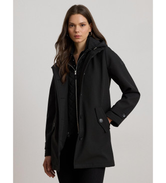 Lauren Ralph Lauren para mujer. 297979515001 Chaqueta acolchada con chaleco y capucha marino (XL), Casual, Poliéster Reciclado, Sostenible