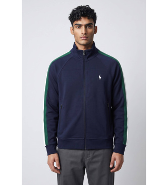 Para hombre. 710B20430001 Chaqueta Bandas marino (S), Casual, Deportivo, Algodón, Multideporte