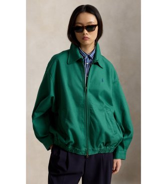 Polo Ralph Lauren Cortavientos de algodón oversize verde