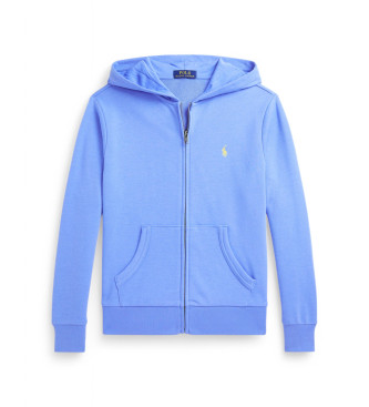 Polo Ralph Lauren para niño. 323964134003 Sudadera con capucha azul (8años=136/138cm), Casual, Deportivo, Algodón, moda infantil
