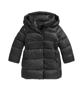 Polo Ralph Lauren para niña. 312970094001 Chaqueta larga de plumón con capucha azul (7años=124/134cm), Casual, Sostenible, Nylon reciclado,