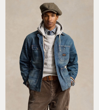 Chaqueta Utility azul (XXL), Casual, Algodón, Denim, Polo Ralph Lauren outlet 2024.