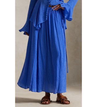 Para mujer. 211A96330001 Falda cruzada evasé arrugada (34), Casual, Lyocell
