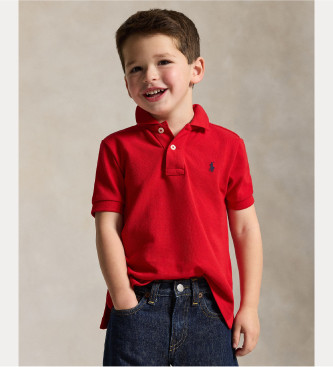 Polo Ralph Lauren unisex para niños. 322603252009 El icónico polo de piqué rojo (7años=130/134cm), Casual, Algodón, Manga corta, moda infant