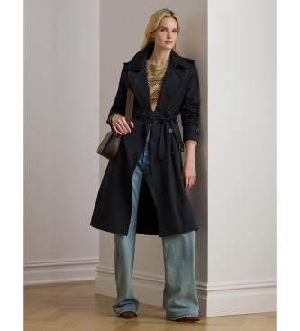 Lauren Ralph Lauren Para Mujer. 297951255003 Gabardina Con Doble Botonadura Marino (Xs), Casual, AlgodóN-image