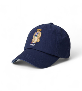 Polo Ralph Lauren para hombre. 710972684001 Gorra de sarga con Polo Bear marino (OSFA), Casual, Algodón