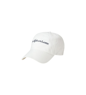 Polo Ralph Lauren para hombre. 710958055006 Gorra de sarga de algodón blanco (OSFA), Casual