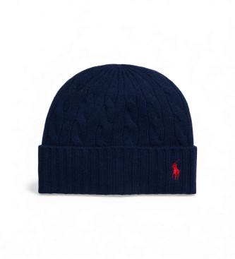Polo Ralph Lauren para hombre. 449959346002 Gorro con lana merino en punto de ochos marino (OSFA), Casual