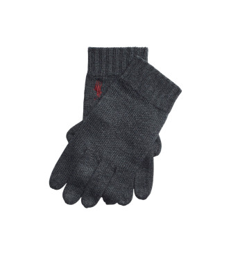 Polo Ralph Lauren para hombre. 710886135004 Guantes de lana con logotipo gris (OSFA), Casual