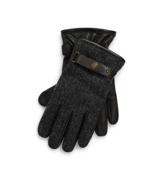 Polo Ralph Lauren para hombre. 449959454001 Guantes de piel y lana con cachemira negro (S), Casual