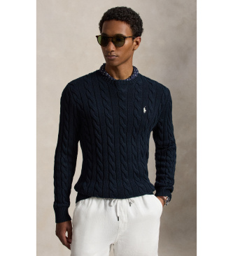Para hombre. 710775885555 Jersey de algodón en punto de ochos (S), Casual, Manga larga