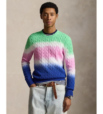 Polo Ralph Lauren para hombre. 710A12809001 Jersey de algodón teñido por inmersión multicolor (M), Casual