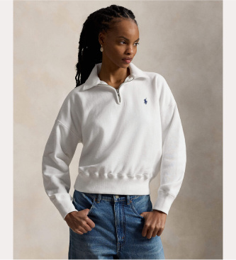 Para mujer. 211B18686001 Jersey de felpa ligera con cremallera (S), Casual, Algodón