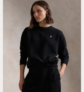 Polo Ralph Lauren para mujer. 211943006003 Jersey Fleece negro (M), Casual, Algodón