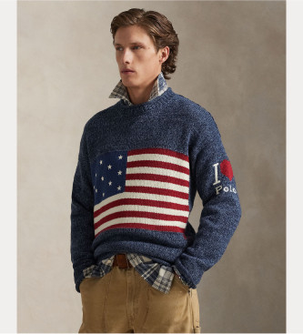 Polo Ralph Lauren para hombre. 710P05225001 Jersey Heart Polo Bandera azul (L), Casual, Algodón