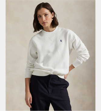 Polo Ralph Lauren Para Mujer. 211971697001 Jersey Liso Blanco (L), Casual, AlgodóN-image