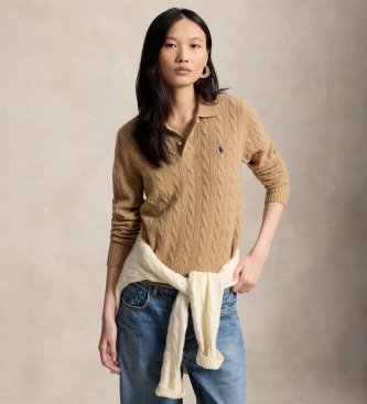 Polo Ralph Lauren Per Donna. 211972132002 Polo In Lana E Cashmere Marrone (L), Casual