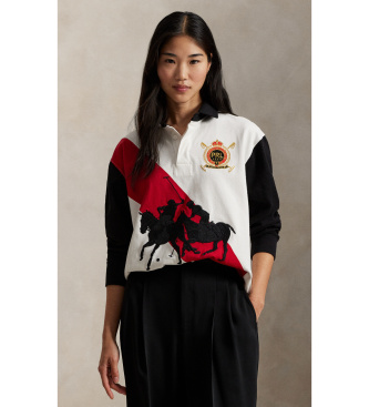 Para mujer. 211A96956001 Jersey Rugby multicolor (M), Casual, Algodón, Manga larga