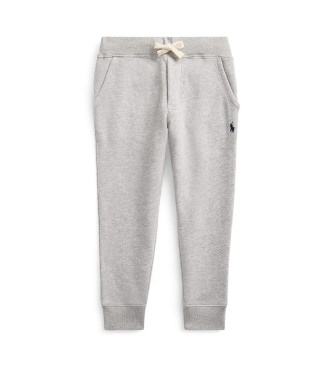 Polo Ralph Lauren para niño. 322720897004 Joggers de felpa gris (6años=117/123cm), Casual, Algodón, moda infantil