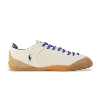Polo Ralph Lauren Zapatillas de ante con paneles beige