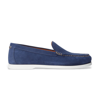 Polo Ralph Lauren Homem Azul, De Couro Para 803932196002 Mocassins Em Pele Merton Azul (43), Couro, Plano, Nenhum, Casual, Clássico