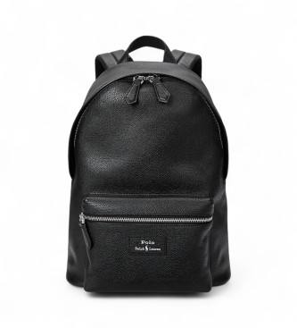 Polo Ralph Lauren para hombre. 405962456001 Mochila de piel granulada negro (OSFA), Casual