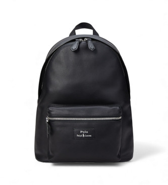 Polo Ralph Lauren para hombre. 405962452001 Mochila de piel suave negro (OSFA), Casual