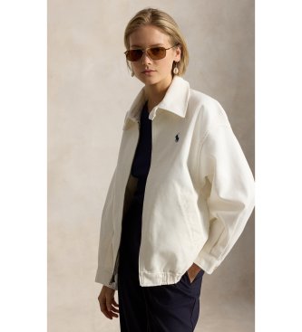 Polo Ralph Lauren Chaqueta de algodón de doble cara blanco crema