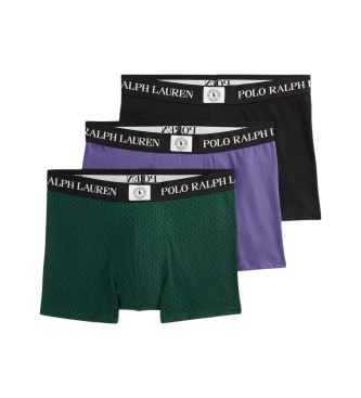 Polo Ralph Lauren para hombre. 714981412008 Pack de tres boxers multicolor (XL), Homewear, Algodón