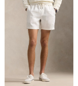 Polo Ralph Laurenvoor mannen. 710958586001 Prepster korte witte linnen polo (XL), Casual, Vlas