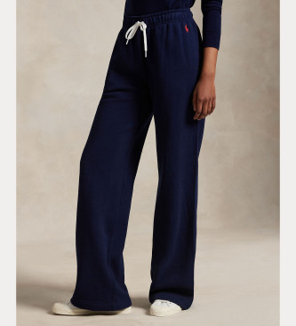 Polo Ralph Lauren para mujer. 211977959001 Pantalón de chándal de felpa con cordón marino (L), Casual, Algodón