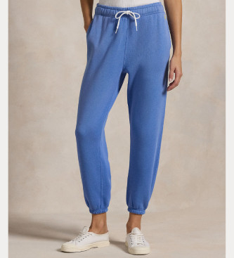 Polo Ralph Laurenvoor vrouwen. 211943009017 Fleece sportbroek blauw (XS), Casual, Katoen