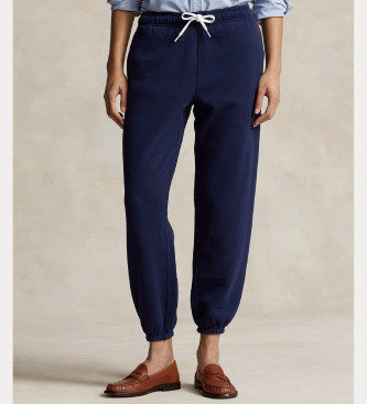 Polo Ralph Lauren Para Mujer. 211943009002 PantalóN Fleece Athletic Marino (L), Azul, Casual, AlgodóN-image