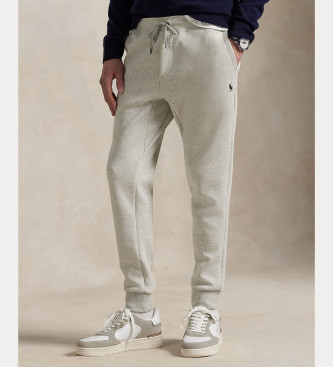Polo Ralph Lauren para hombre. 710888283003 Pantalón jogger de punto doble gris (M), Casual, Algodón