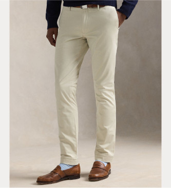 Polo Ralph Lauren para hombre. 710644988012 Pantalón Stretch Slim Fit beige (36/32), Casual, Algodón