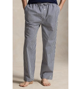 Polo Ralph Lauren Pantalón de pijama de algodón con rayas marino