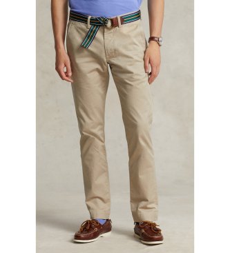 Polo Ralph Lauren Pantalón chino elástico Slim Fit lavado beige