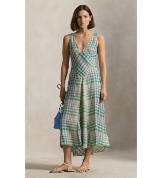 Para mujer. 211A96353001 Vestido de cuadros sin mangas , (34), Casual, Viscosa, Sin mangas / Tirantes