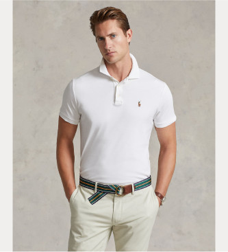 Polo Ralph Laurenvoor mannen. 710713130003 Custom Slim Fit Poloshirt wit (XL), Casual, Katoen, Korte mouwen