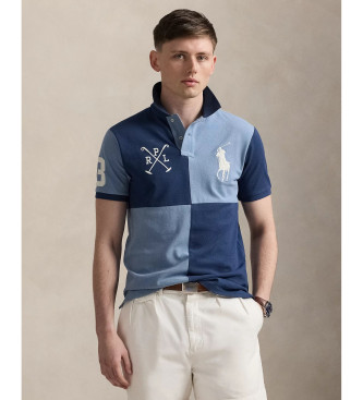 Polo Ralph Lauren para hombre. 710978081001 Polo Custom Slim Fit con Big Pony azul (M), Casual, Algodón, Manga corta