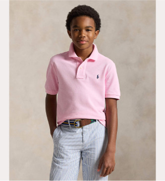 Polo Ralph Lauren para niño. 323603252003 Polo de malla rosa (14años=150/155cm), Casual, Algodón, Manga corta, moda infantil