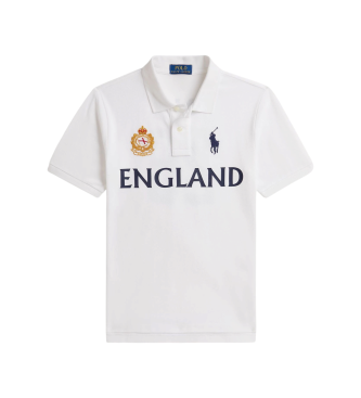 Polo Ralph Lauren Menino Branco Para 323B23443001 Pólo Inglês Em Piqué De Algodão ((L) 10/12Años= 150/161Cm), Casual, Manga Curta, Moda Inf