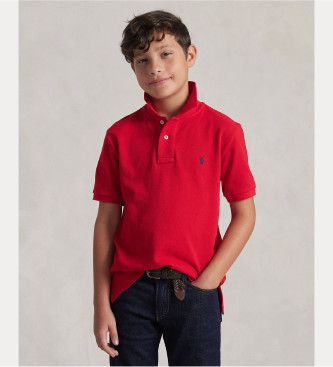 Polo Ralph Lauren unisex para niños. 323603252009 Polo de piqué de algodón rojo (6/7años=136/138cm), Casual, Manga corta, moda infantil