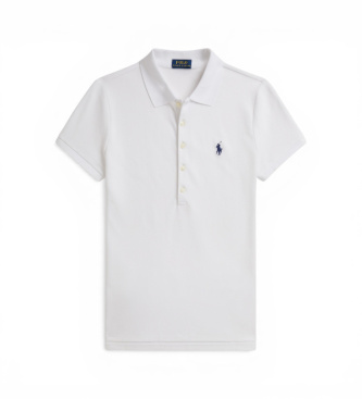 Polo Ralph Lauren para mujer. 211B18200015 Polo Slim Fit Stretch blanco (XS), Casual, Algodón, Manga corta